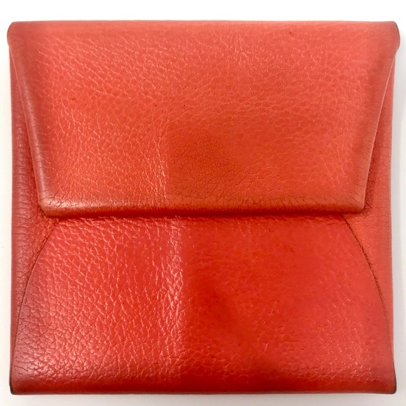 Hermès Poppy Orange Bastia Coin Purse